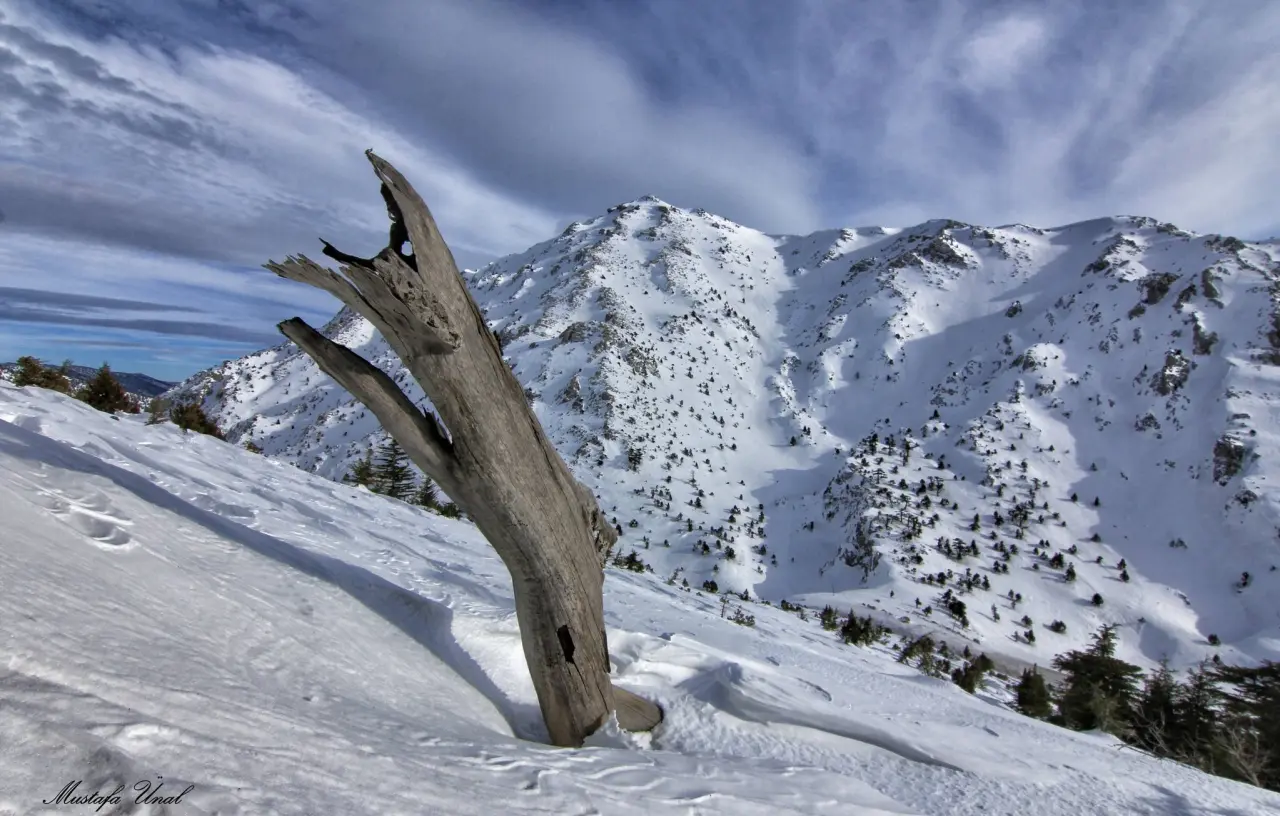 Konya’nın zirvesi beyaz tacı giydi: Alacabel’de kış güzelliği 10