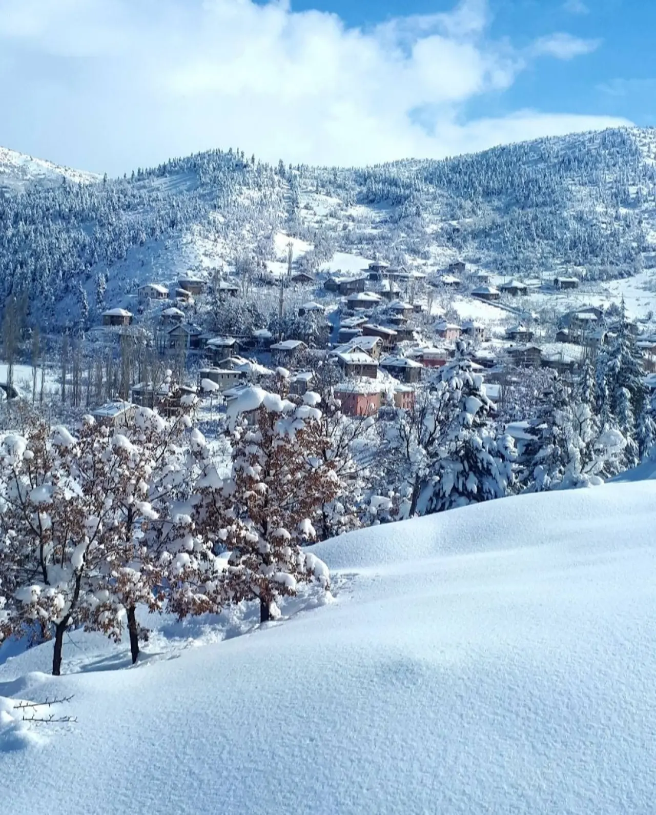 Konya’nın kış masalı: Beyaz gelinlik şehre çok yakıştı 9