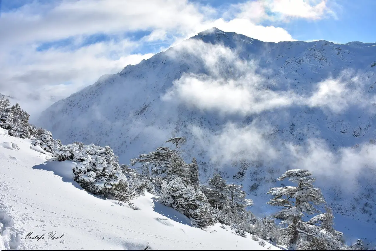 Konya’nın zirvesi beyaz tacı giydi: Alacabel’de kış güzelliği 7