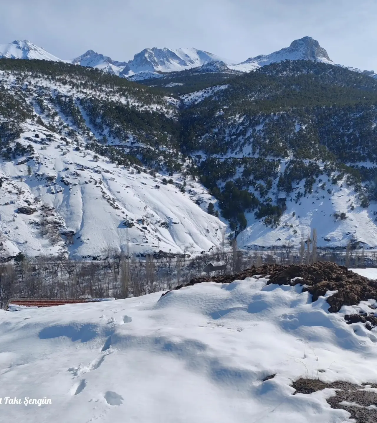 Konya'nın bu konumunda 1 metre kar var: Aydos hayran bırakıyor 9