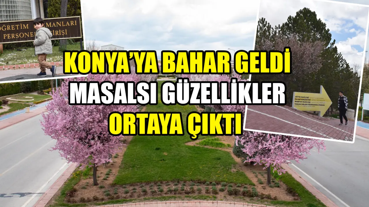Konya’ya bahar geldi: Masalsı güzellikler ortaya çıktı 1