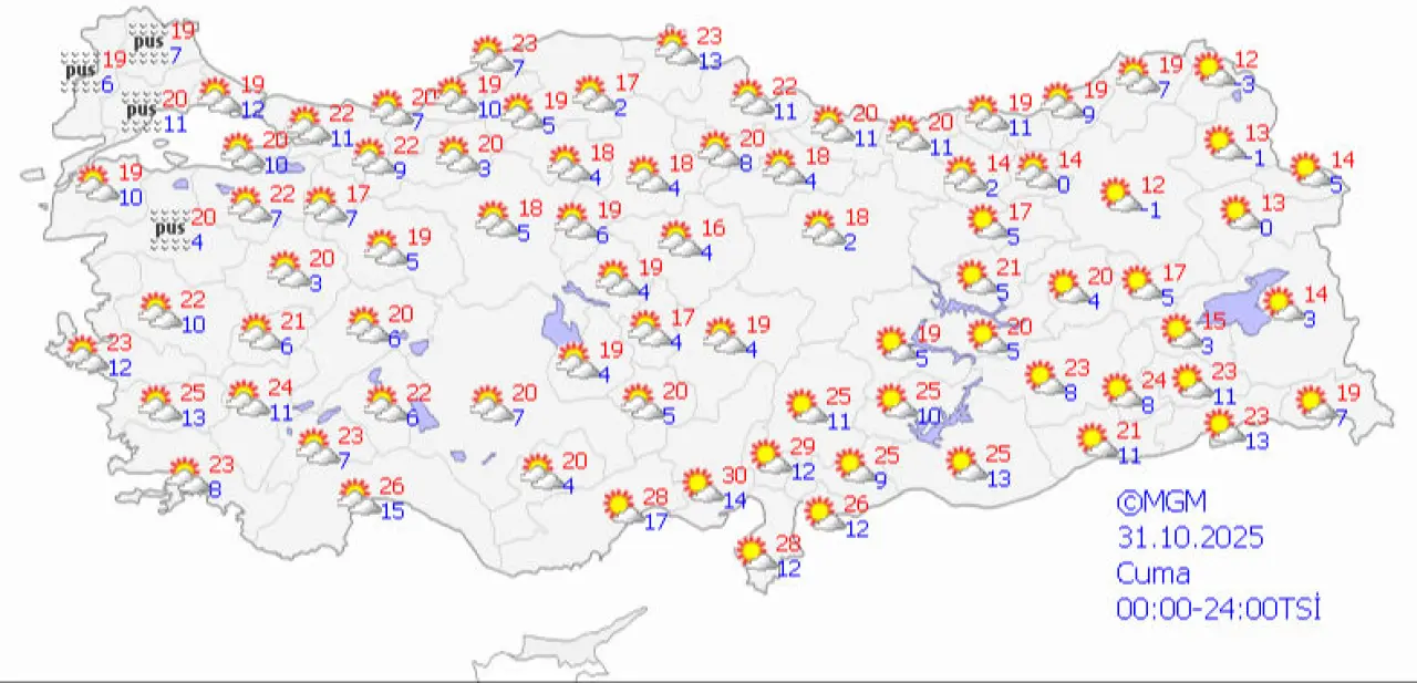 Meteoroloji yeni hava raporunu paylaştı: 81 ilde güneş açacak, sıcaklık 5 derece artıyor - 4. Resim