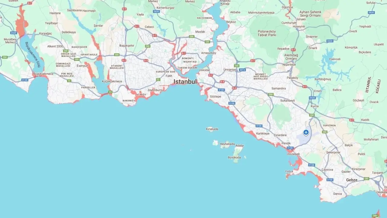 Bilim İnsanları Türkiye’de sular altında kalacak bölgeleri açıkladı - Sayfa 1