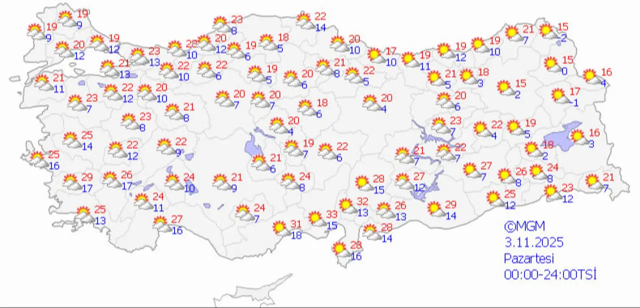 Meteoroloji yeni hava raporunu paylaştı: 81 ilde güneş açacak, sıcaklık 5 derece artıyor - 7. Resim
