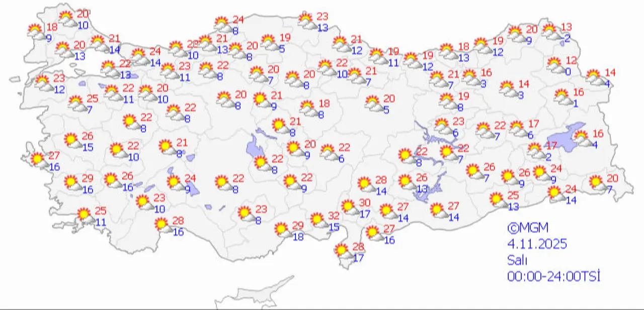 Meteoroloji yeni hava raporunu paylaştı: 81 ilde güneş açacak, sıcaklık 5 derece artıyor - 8. Resim