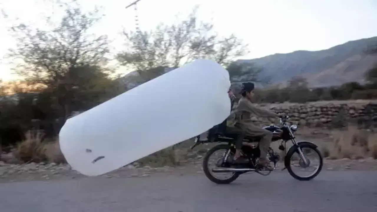 Doğalgazı torbalarla taşıyorlar