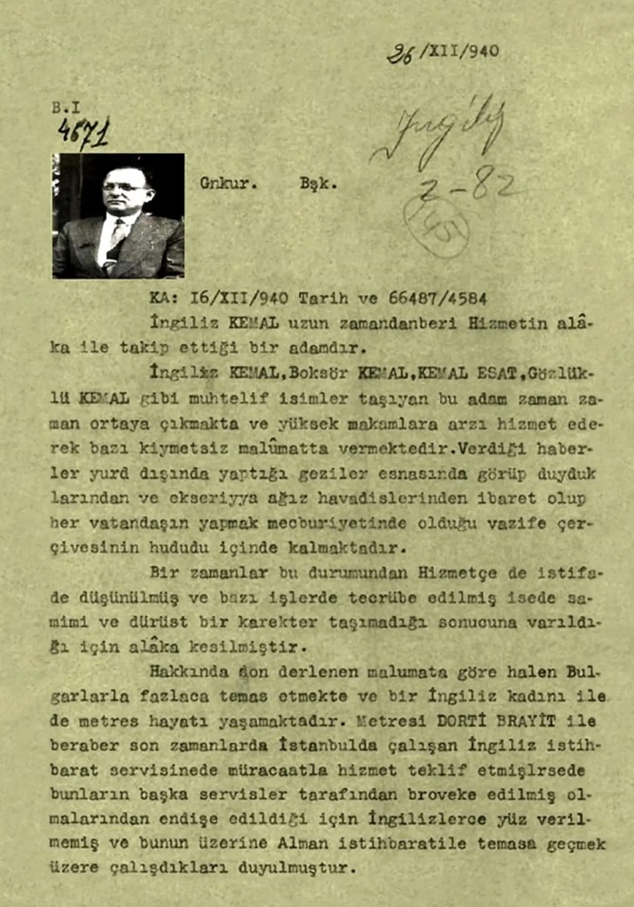 MİT gizliliğini kaldırdı: 1940 yılında hazırlanan İngiliz Kemal raporu - 1