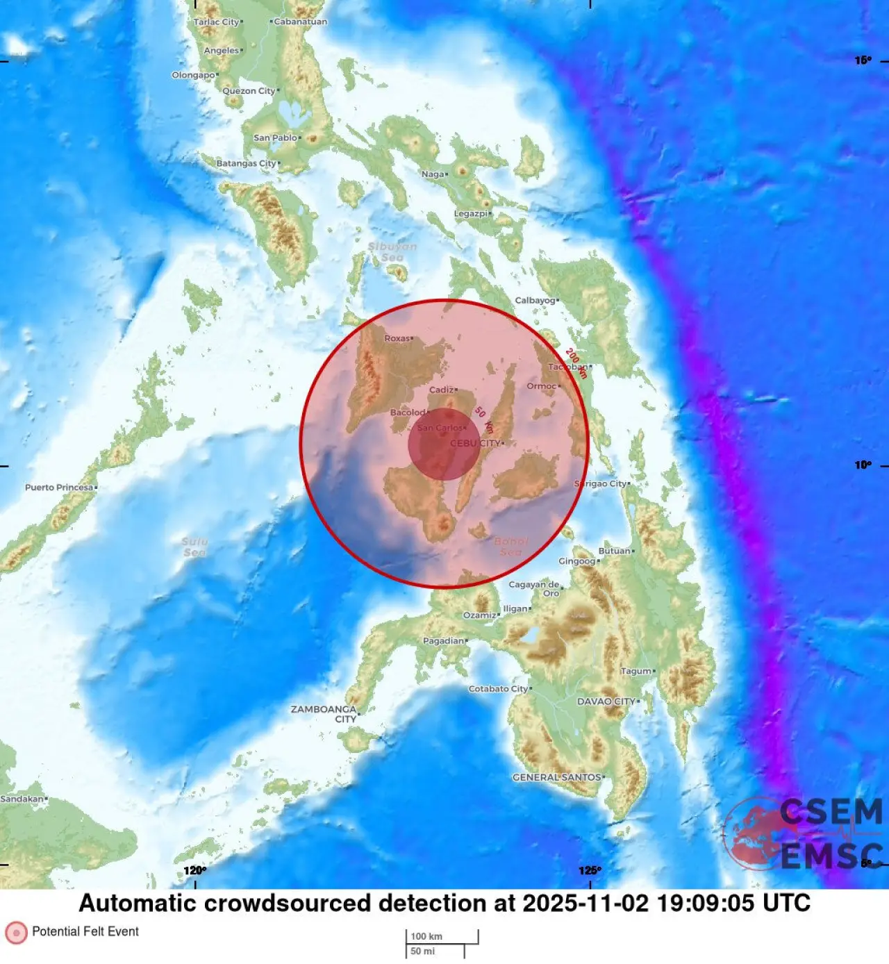 Dünya beşik gibi! Filipinler 5.5'lik depremle sarsıldı - 1. Resim