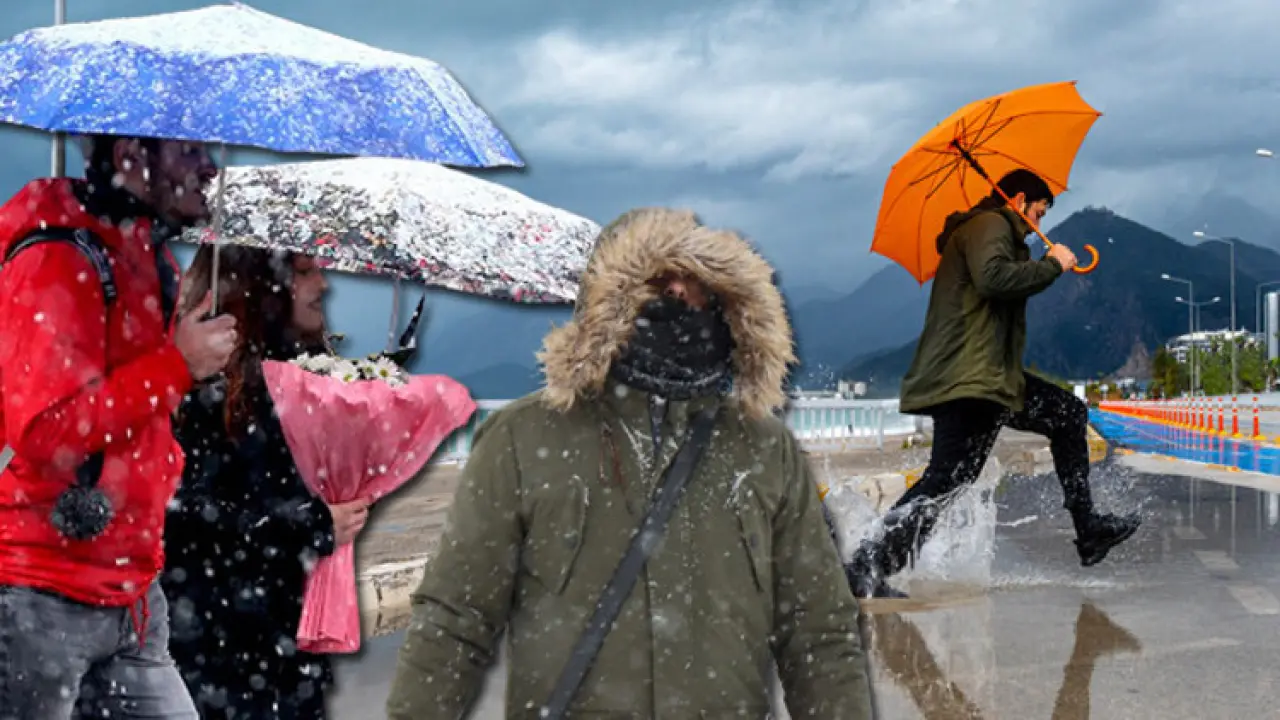 Yeni bir yağış sistemi geliyor: Meteorolojiden kuvvetli yağış uyarısı: 10 ilde kar, 28 ilde sağanak alarmı