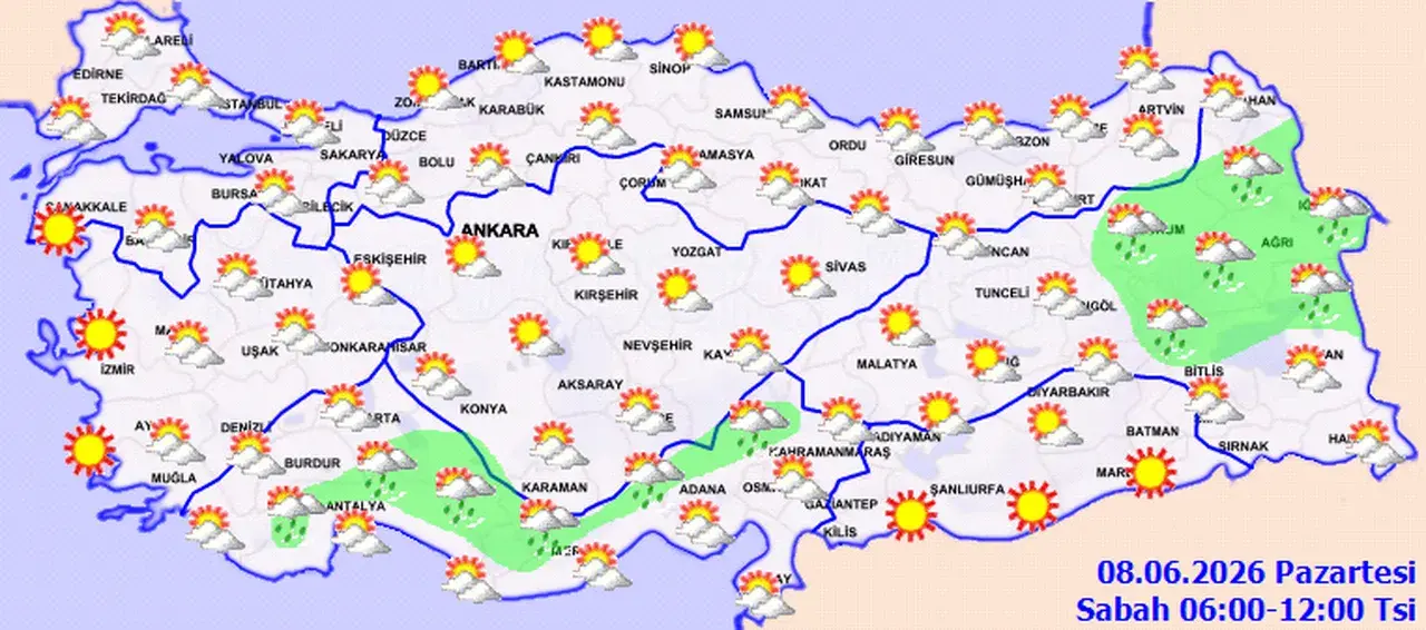 Meteoroloji’den yeni hava durumu raporu! Güneş hepsini teğet geçti! 17 ilde sağanak yolda!