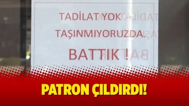 Patron çıldırdı! – Aktifhaber