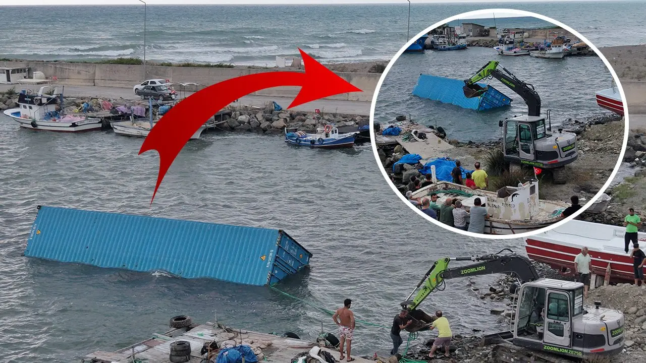 Samsun açıklarında gizemli konteyner! Kıyıya çıkarıldı, içinden çıkan şaşırttı