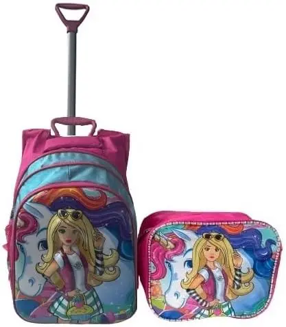 TahTicMer çekçekli ilkokul Sırt Çantası Ortaokul Kız Çocuk Çanta Beslenme  Çantalı 2li Set Ortopedik Prenses Kız Okul Çantası Pembe : Amazon.com.tr:  Moda