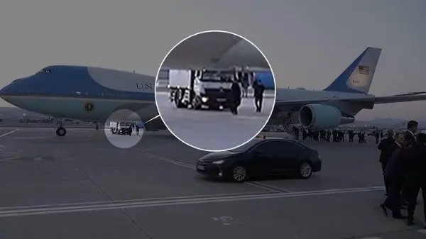 Trump'ın Ankara'dan dönüşündeki gizli operasyon belgesel oldu! Türk kamyonuna dikkat çektiler | Türkiye Gazetesi