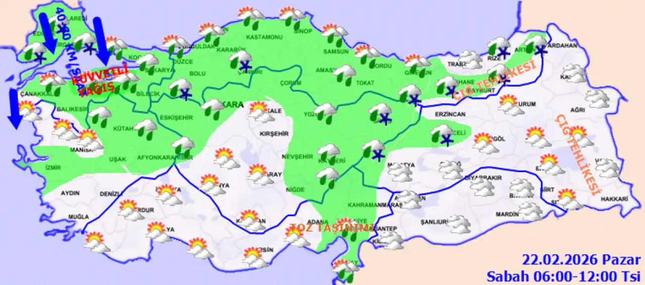 Kış geri geliyor. Hava 9 derece birden soğuyacak 2