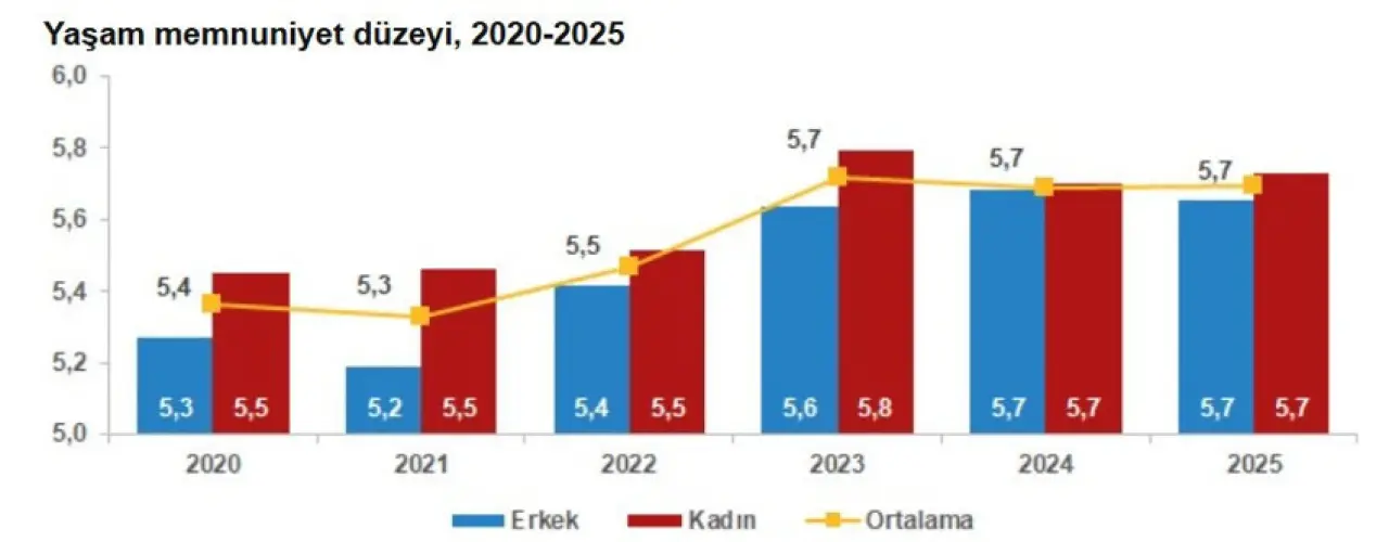 TÜİK: Türkiye’de mutluluk arttı, hayat pahalılığı ilk sırada kaldı - Resim : 4