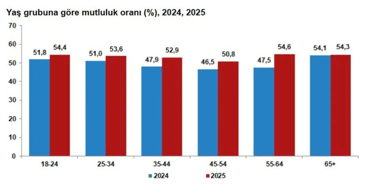 TÜİK: Türkiye’de mutluluk arttı, hayat pahalılığı ilk sırada kaldı - Resim : 3