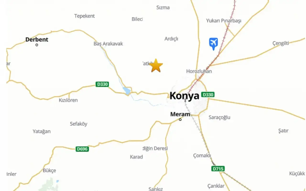 Son dakika: Konya'da hissedilen deprem