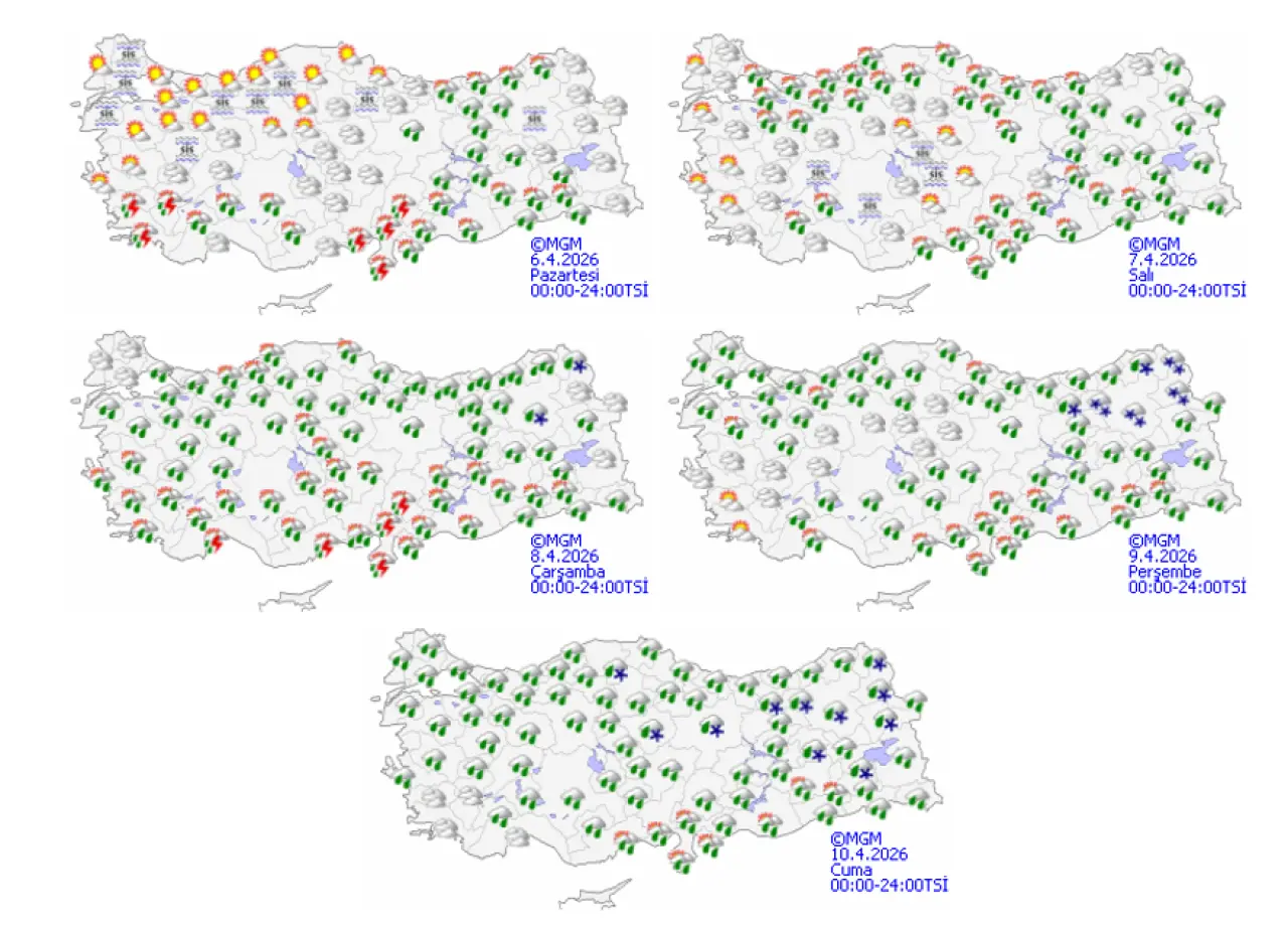 Yeni haftada sağanak ve kar geliyor 2