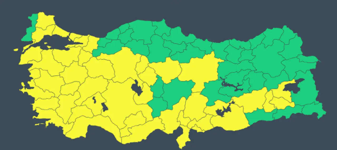 Sarı alarm! 43 ilde kar, fırtına, sağanak 4