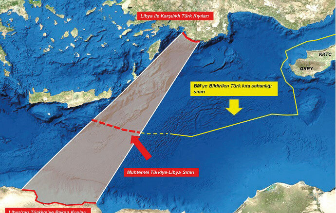 Libya'da bu harita açıldı